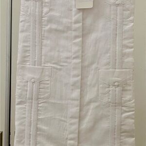 White Girls Guayabera style dress